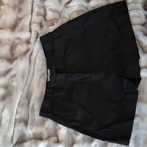 Black cotton shorts